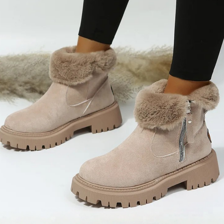 Gefütterte elegante Damen Stiefeletten