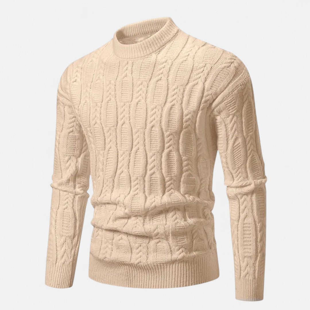 Klassischer Rundhals Strickpullover für Herren