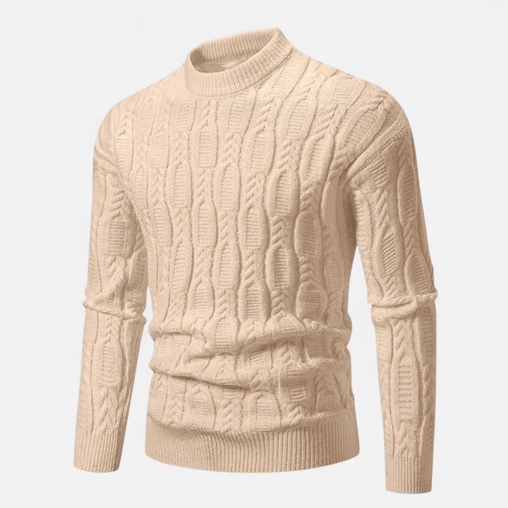 Klassischer Rundhals Strickpullover für Herren