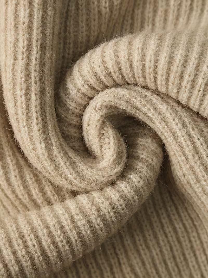 Weiches Gestricktes Pullover-Kleid mit Knöpfen für Damen