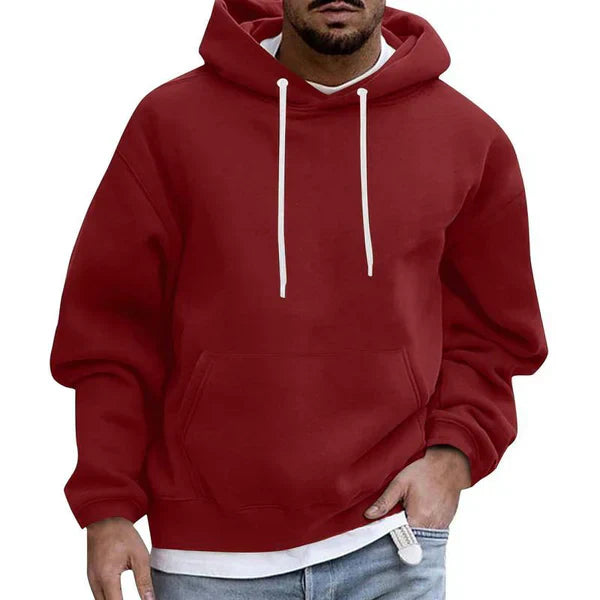 Komfortabler Herren Kapuzenpullover mit Tasche