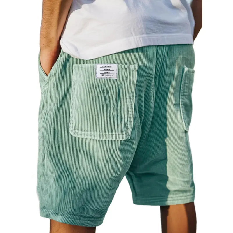 Elegante Herren Samt-Shorts