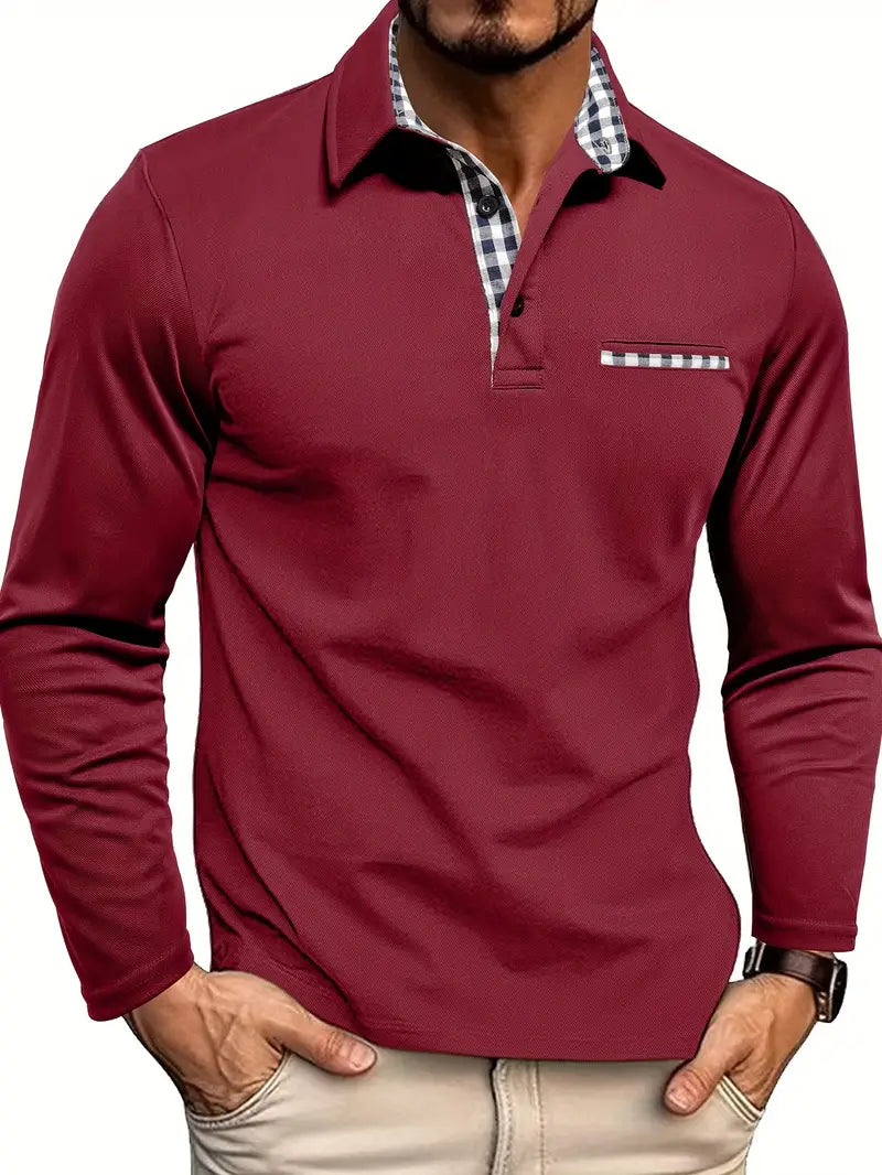 Langarm Poloshirt Herren – Klassisch Elegant