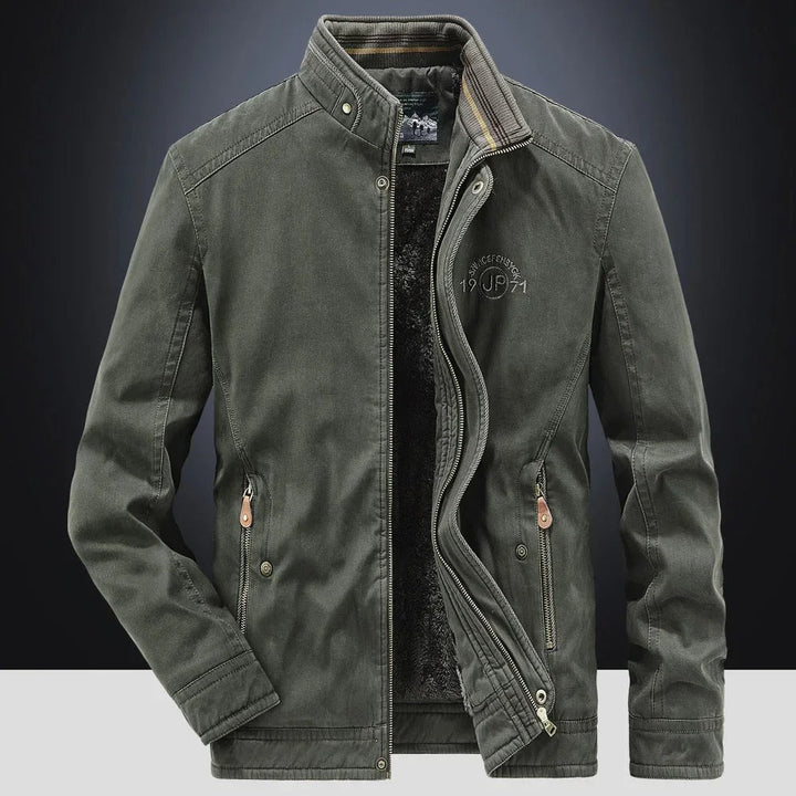 Elegante Baumwolle Bomberjacke Herren