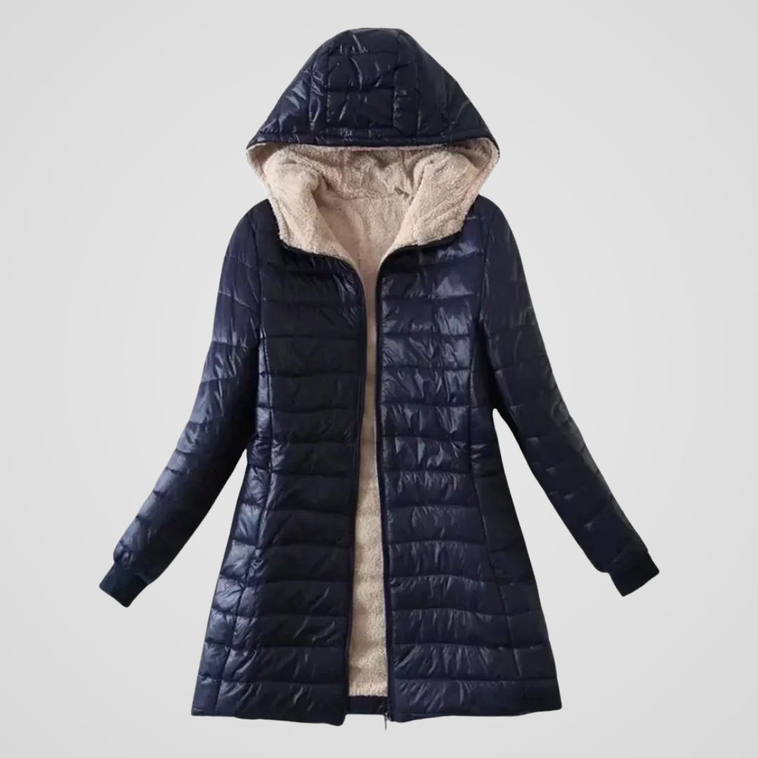 Gefütterte Sherpa Winter Damen Mantel