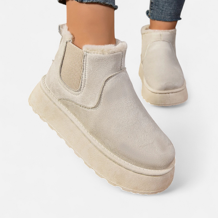 Warme Damen Plüsch Platform Ankle Boots