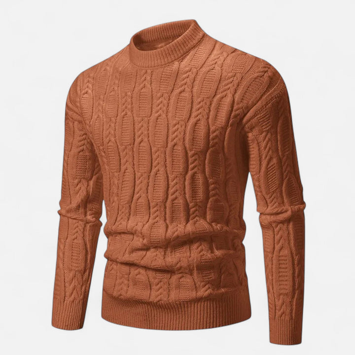 Klassischer Rundhals Strickpullover für Herren