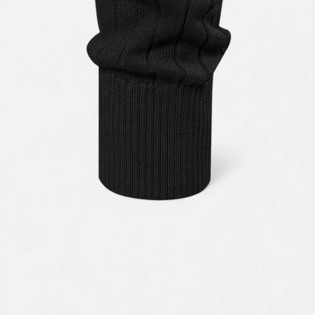 Warmer Minimalistischer Herren Strickpullover mit Reißverschluss