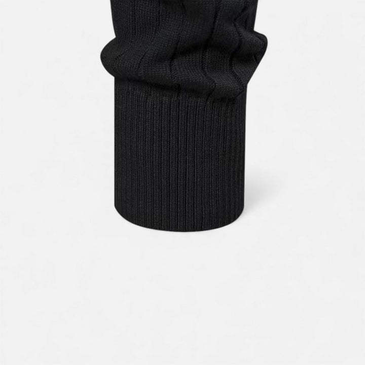 Warmer Minimalistischer Herren Strickpullover mit Reißverschluss