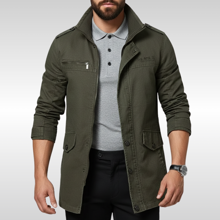 Strukturierte moderne Herren Feldjacke