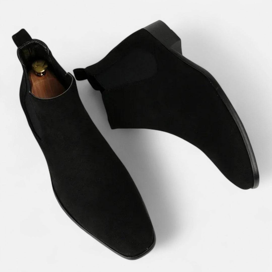 Elegante Wildleder Chelsea Boots für Herren mit quadratischer Zehenpartie