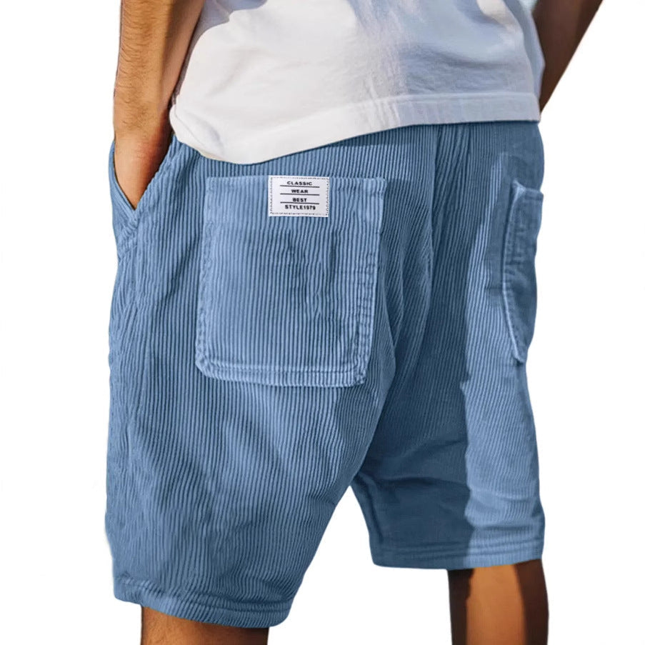 Elegante Herren Samt-Shorts