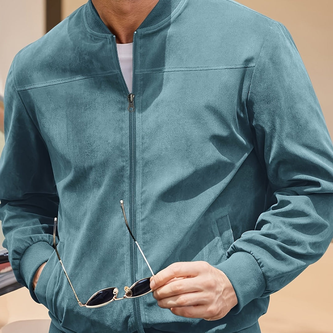 Vintage Wildleder-Optik Herren Jacke