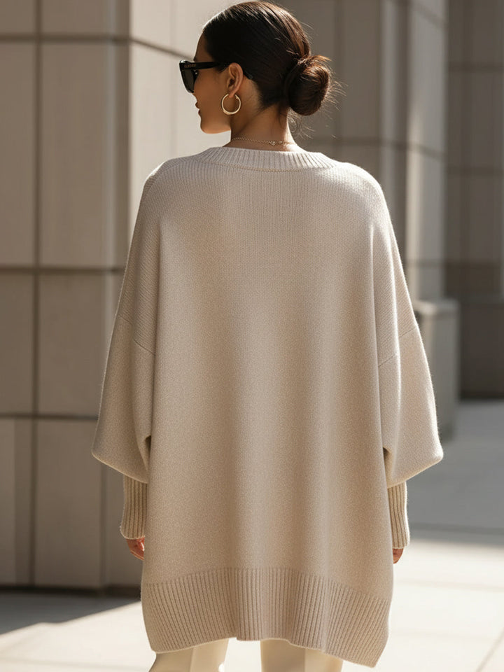 Oversized Damen Pullover - Gemütlich & Elegant für Freizeit und Zuhause