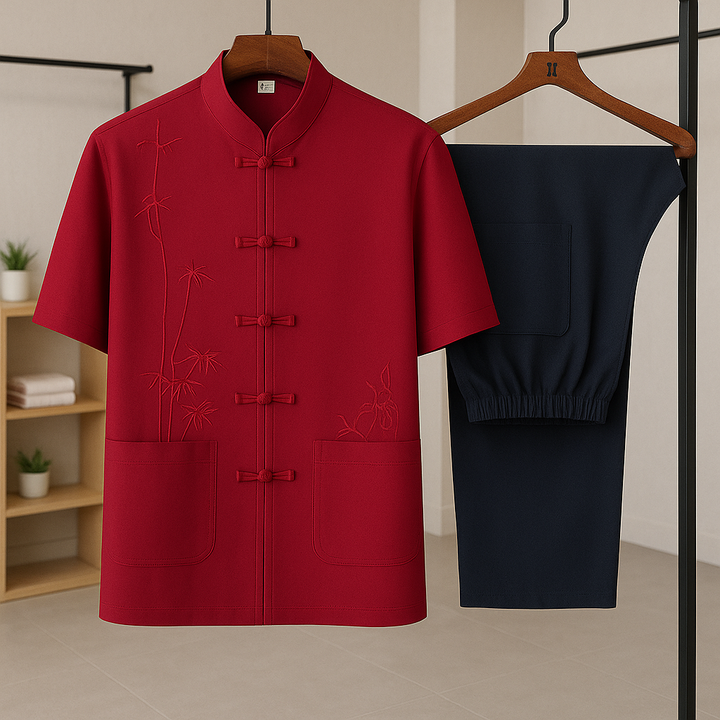 Elegantes Herren Seiden Set