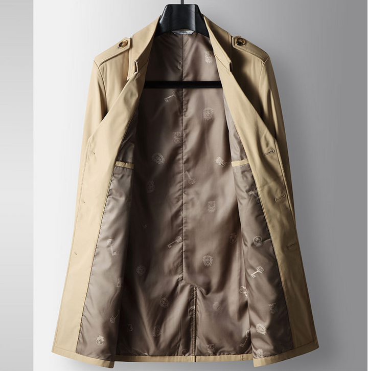 Klassischer wetterfester Herren Trenchcoat