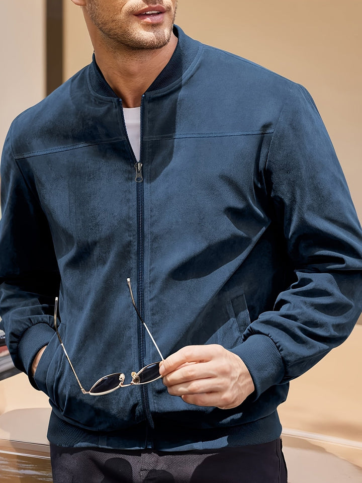 Vintage Wildleder-Optik Herren Jacke