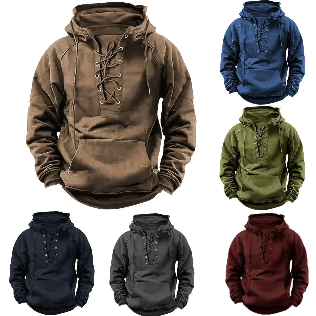 Herren Premium Hoodie mit Fleece-Futter - Robuste Outdoor-Kapuzenpullover