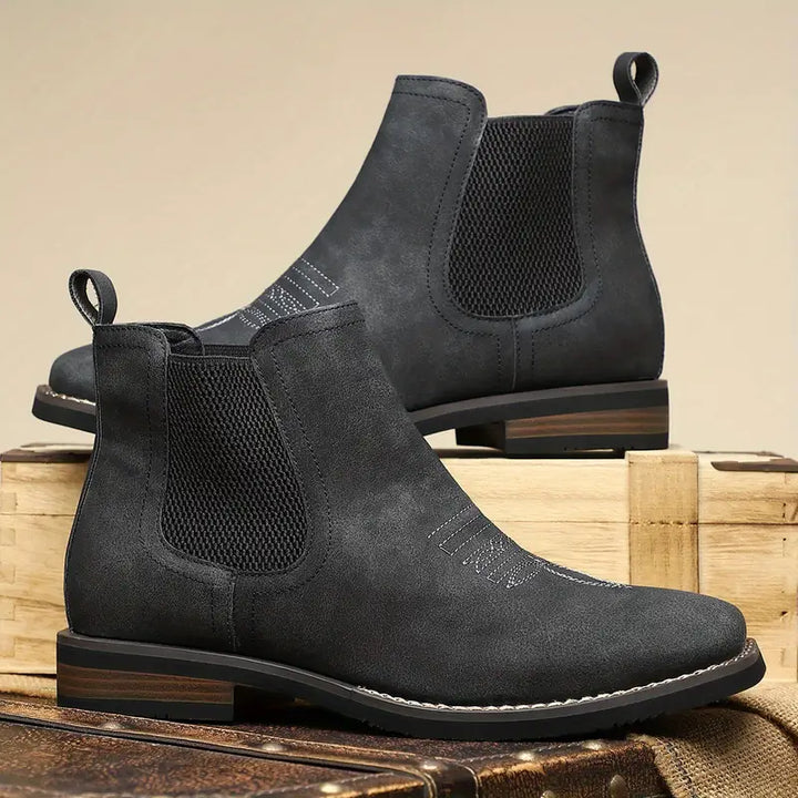 Robuste Herren Stiefel mit Gummizug - Klassisch und Strapazierfähig