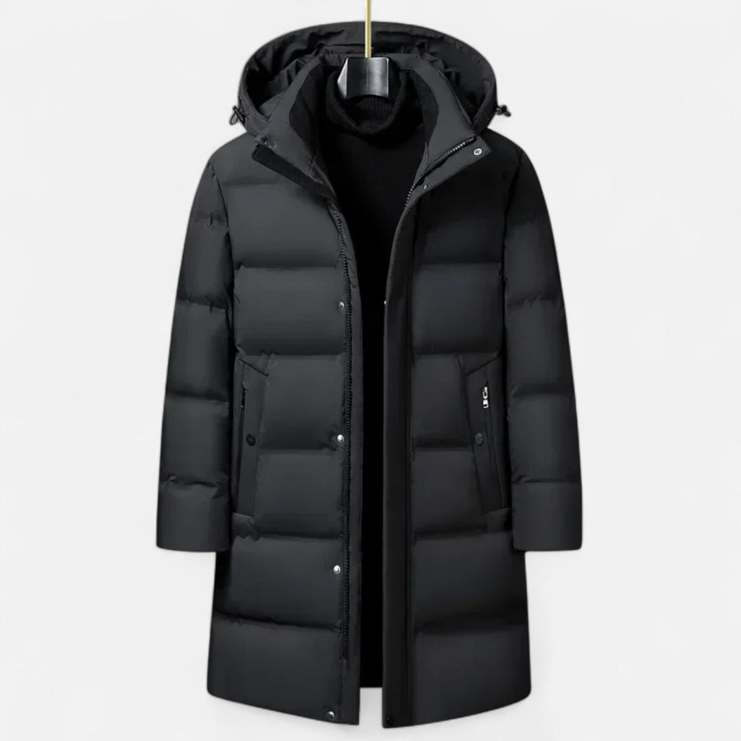 Premium Herren Winter Daunen Parka mit Kapuze