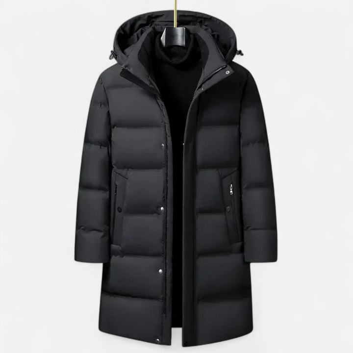 Premium Herren Winter Daunen Parka mit Kapuze