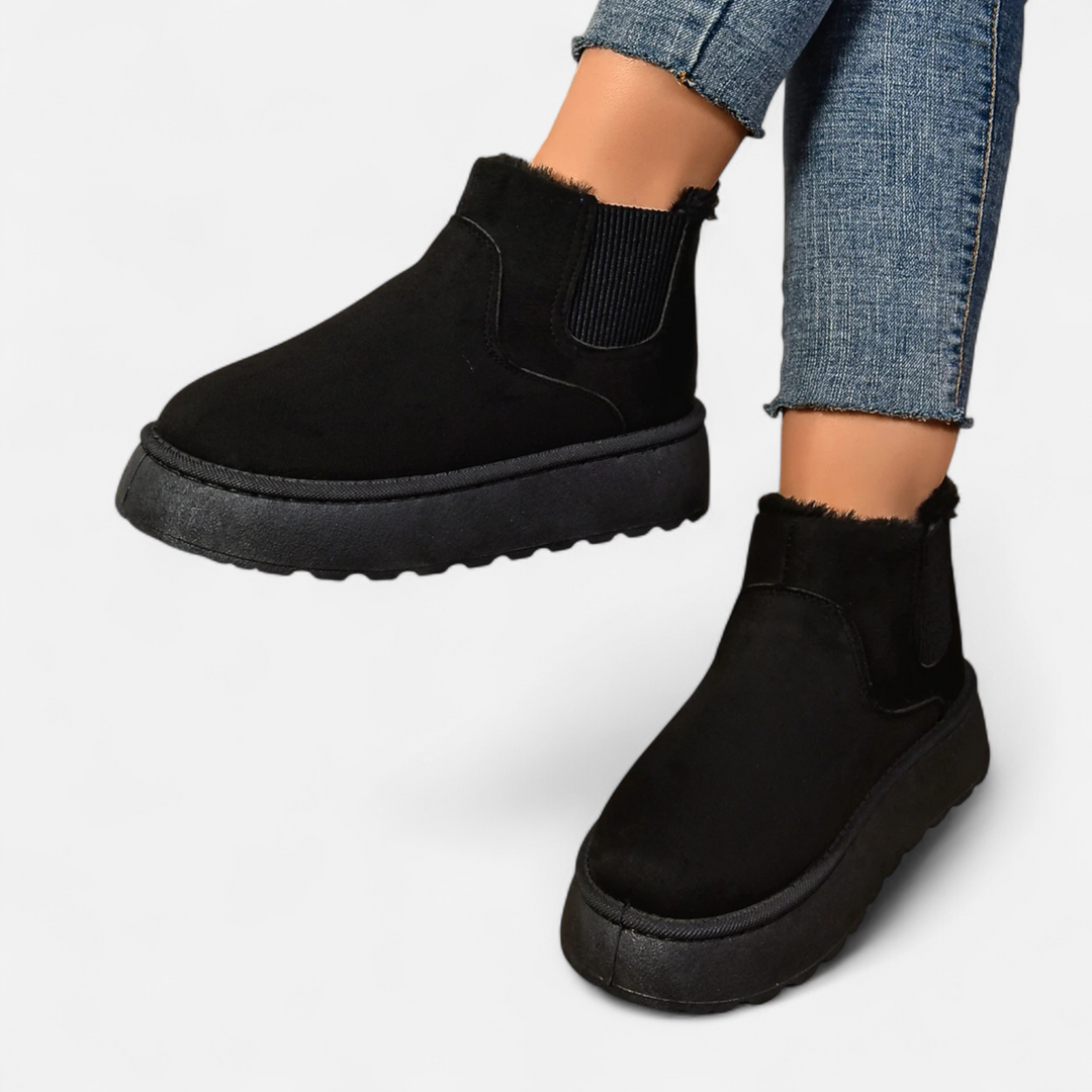 Warme Damen Plüsch Platform Ankle Boots