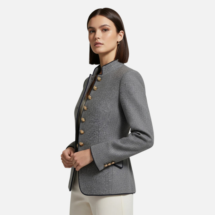 Eleganter Doppelreihiger Damen Woll-Blazer