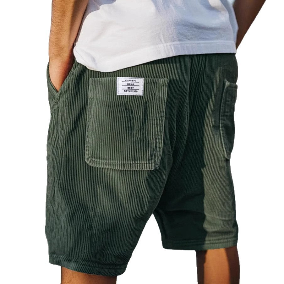 Elegante Herren Samt-Shorts