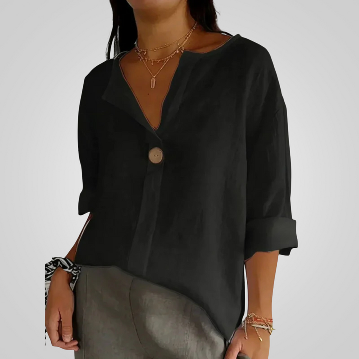 Leichtes Damen Leinenhemd - Atmungsaktiv und Luftig für Sommer