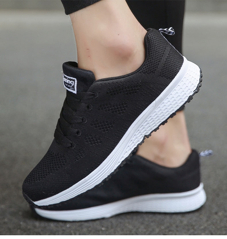 Ergonomische Damen Freizeitschuhe - Leichte Sneaker mit Atmungsaktivem Material