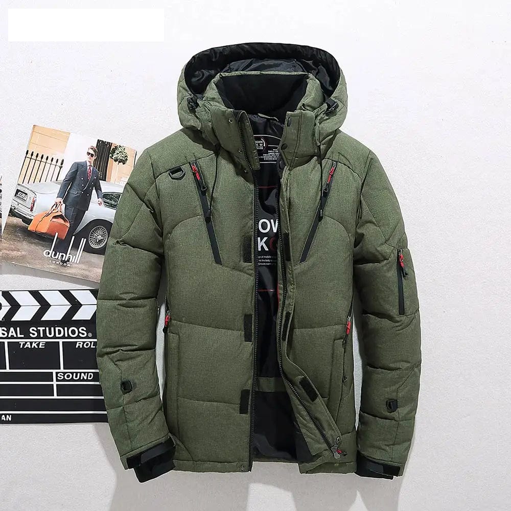 Premium Daunen-Pufferjacke Herren - Winterjacke mit Daunenfüllung
