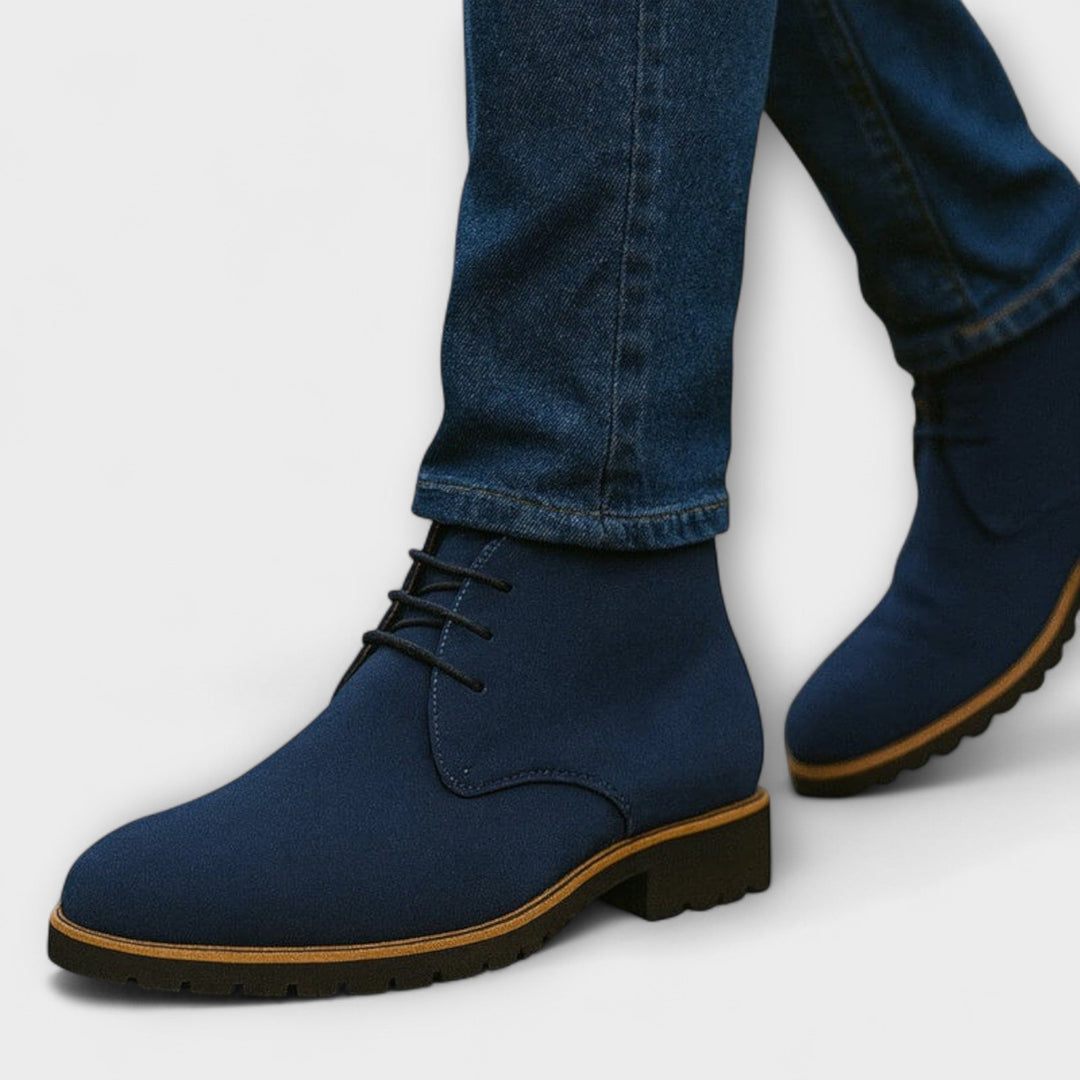 Klassische Herren Chukka Boots - Knöchelhohe Schnürstiefel mit rutschfester Sohle