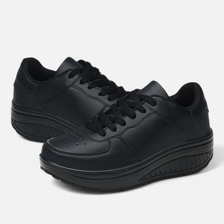 Elegante Wasserdichte Damen Keilsneaker aus Leder