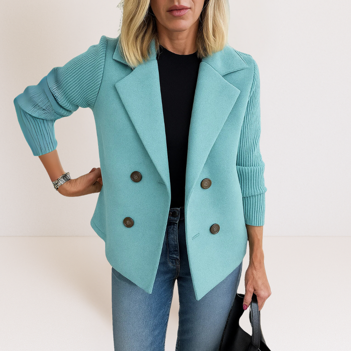 Eleganter Damen Freizeitblazer mit Doppelreihen-Verschluss