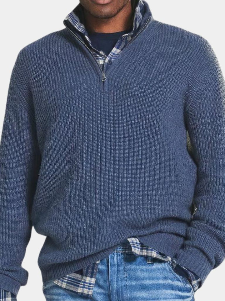 Classic Highland Quarter - Zip Sweater - Cross & Crown - Cross & Crown