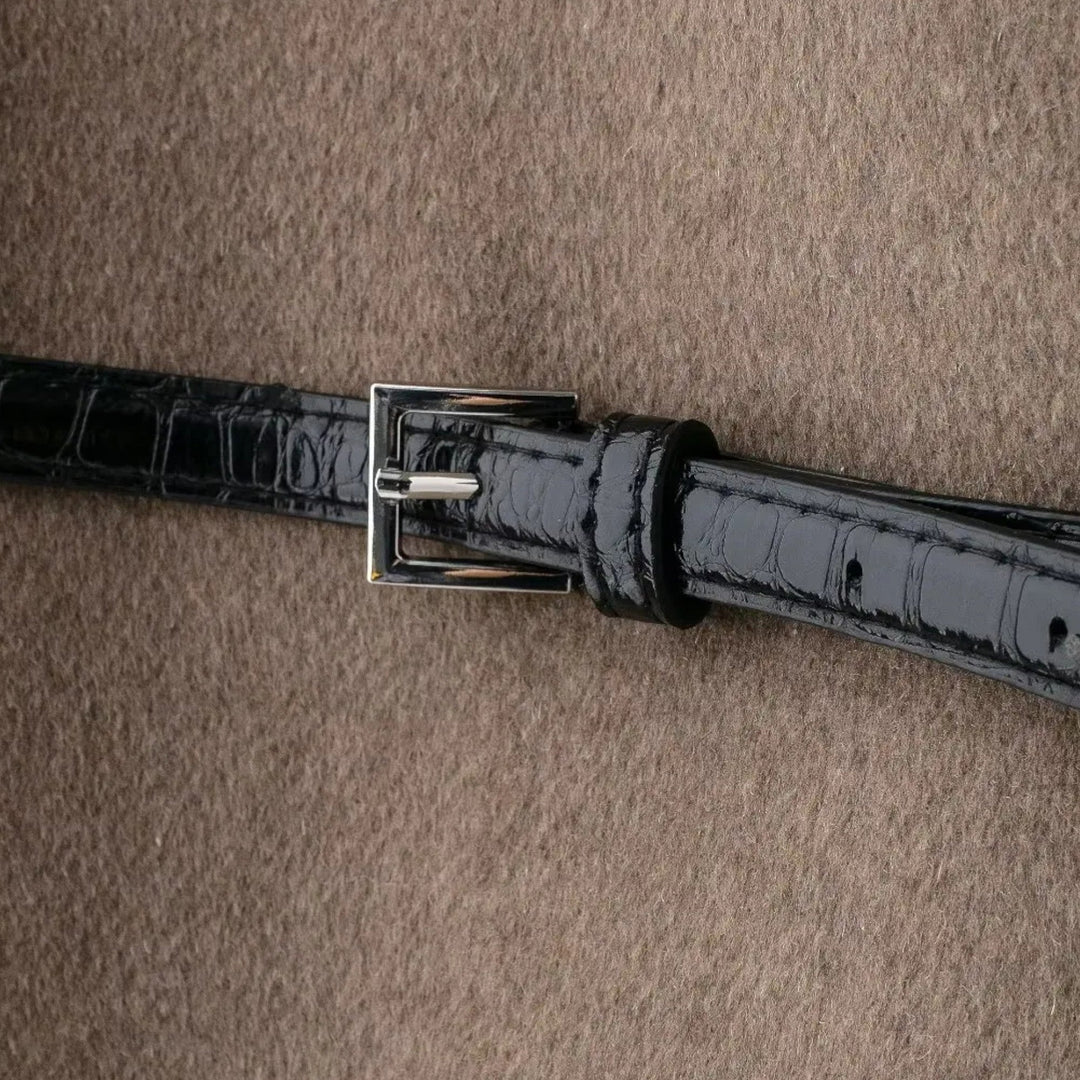 Eleganter Wrap Pullover mit Gürtel für Damen