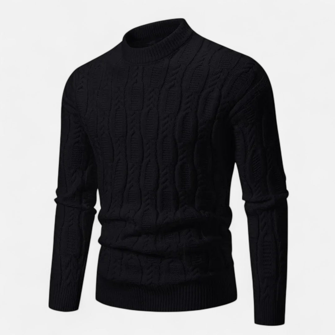 Klassischer Rundhals Strickpullover für Herren