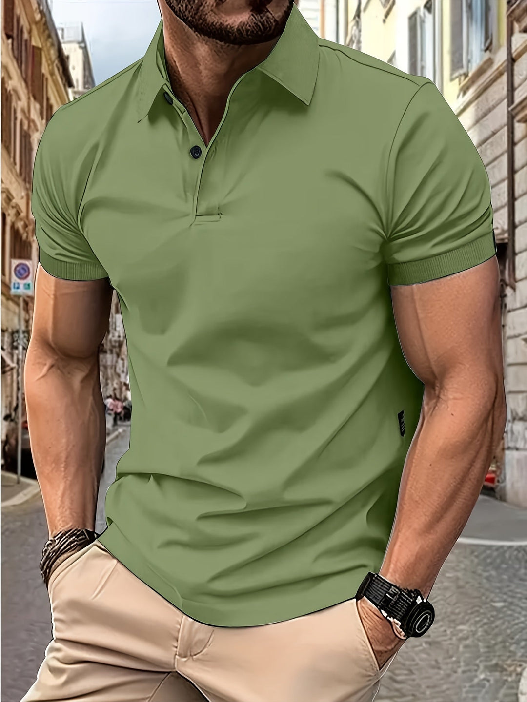 Klassisches Herren Kurzarm-Poloshirt mit Kragen - Zeitlos und Vielseitig