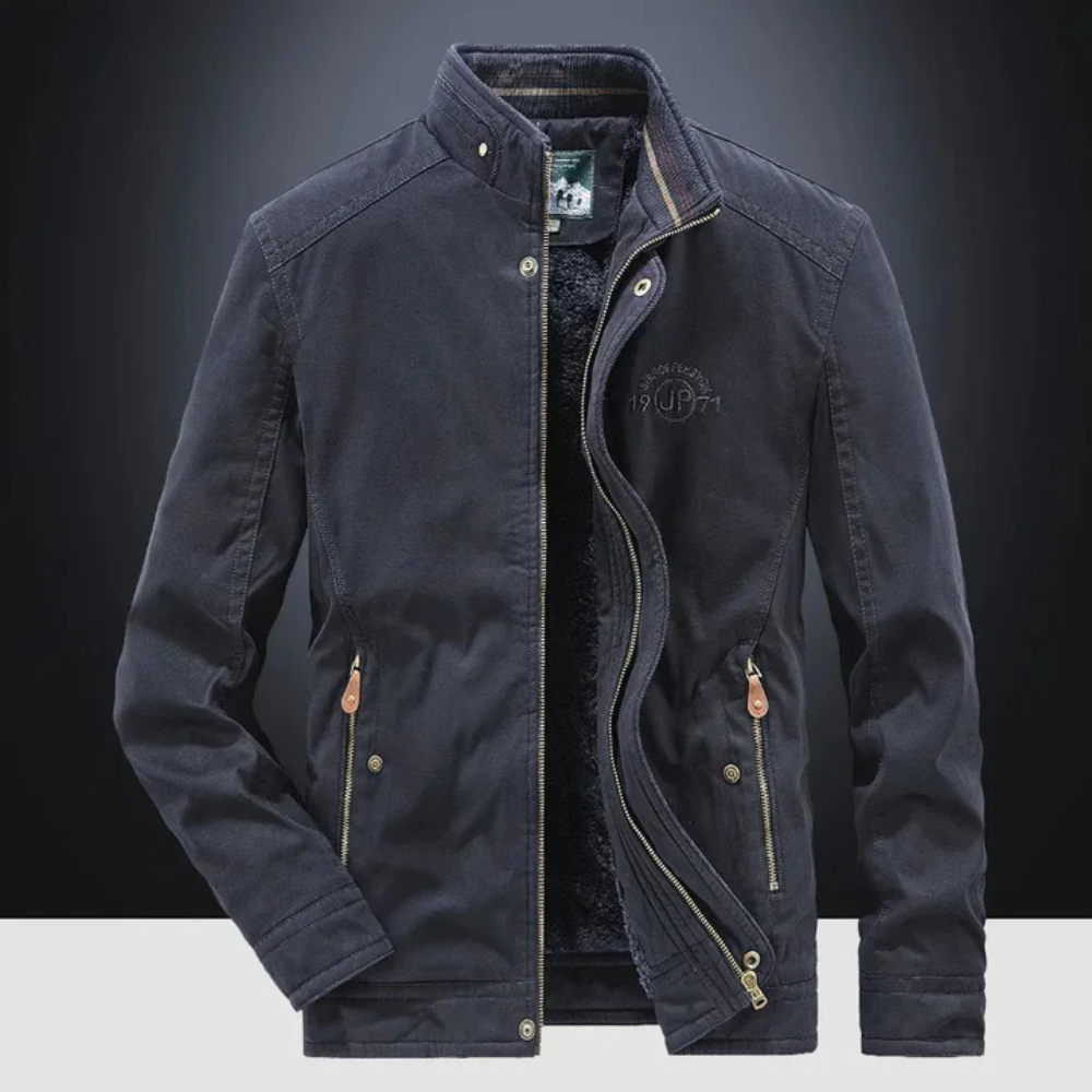 Elegante Baumwolle Bomberjacke Herren