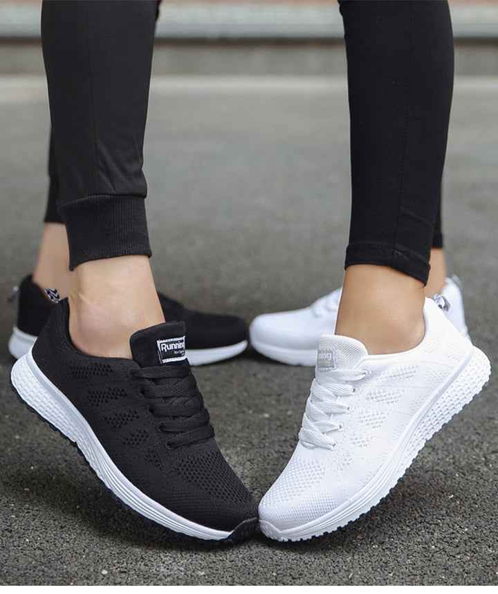Ergonomische Damen Freizeitschuhe - Leichte Sneaker mit Atmungsaktivem Material