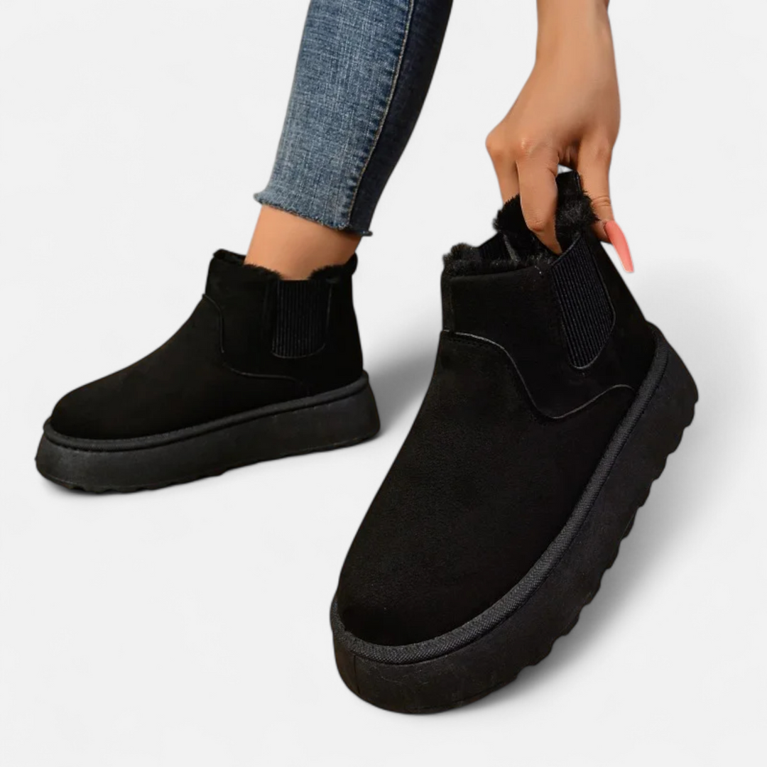 Warme Damen Plüsch Platform Ankle Boots