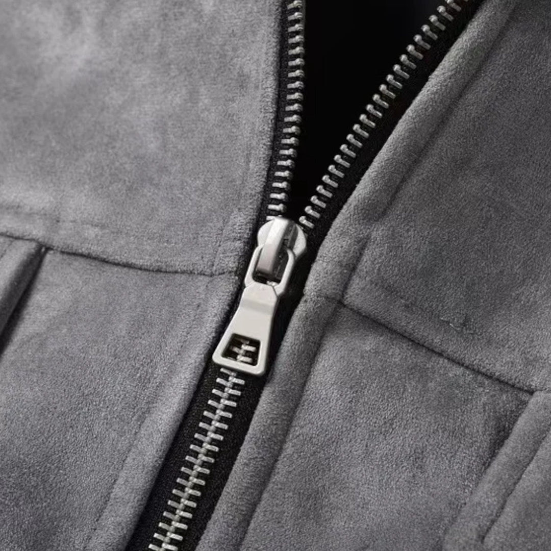 Elegante Wildleder Herren Jacke