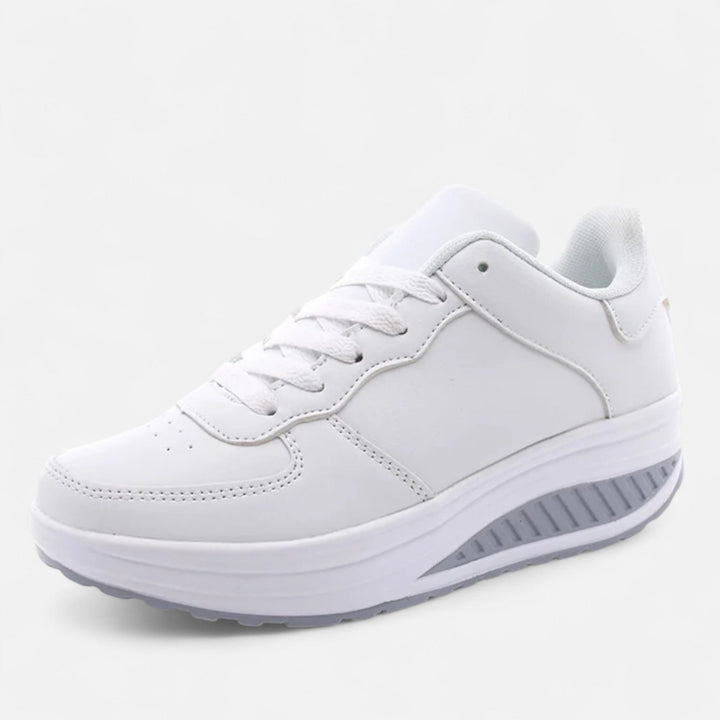 Elegante Wasserdichte Damen Keilsneaker aus Leder