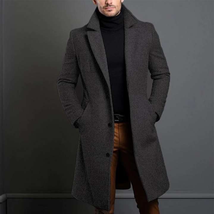 Herren Wollmantel Elegant - Zeitloser Wintermantel aus Hochwertiger Wolle