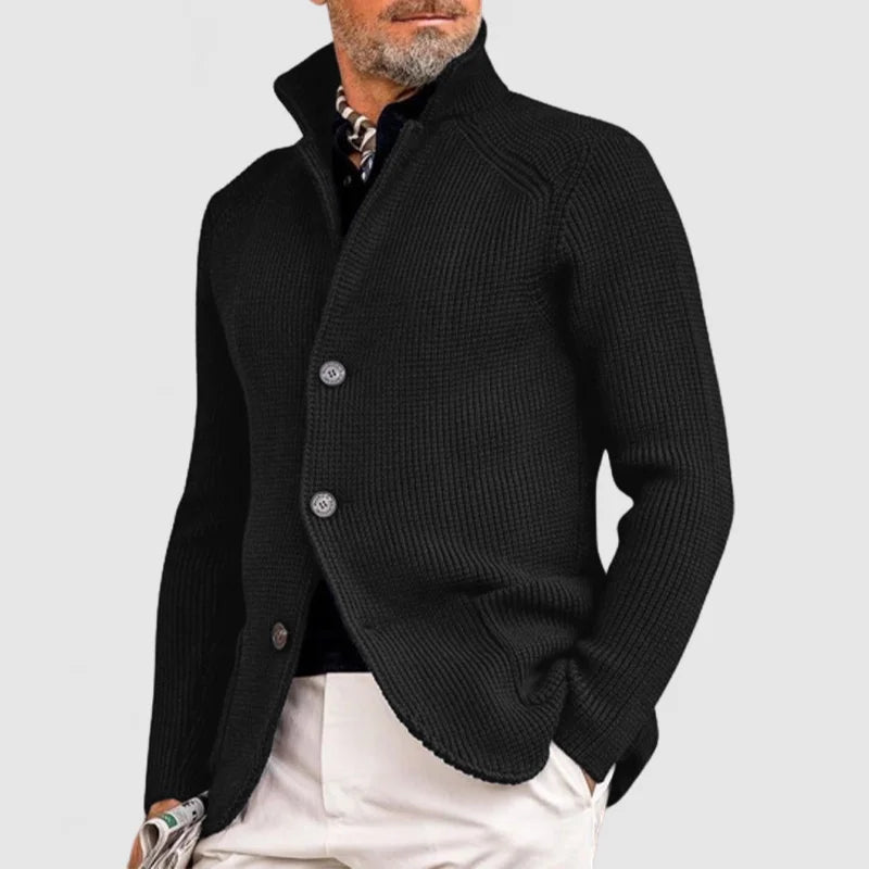 Klassische Strickjacke mit Knopfleiste für Herren