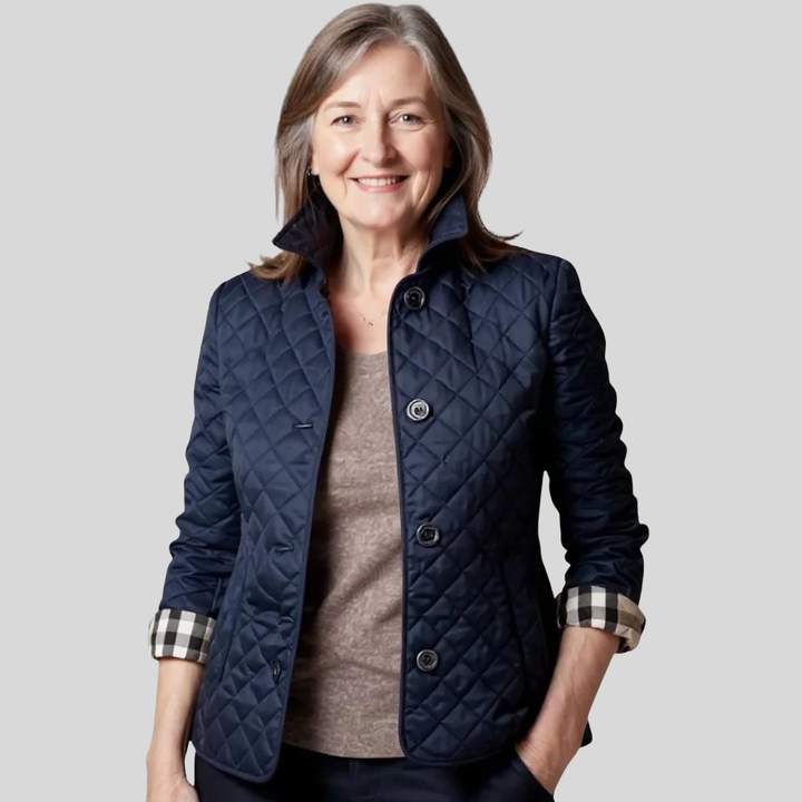 Damen Steppjacke mit Umlegekragen - Leichte Winterjacke