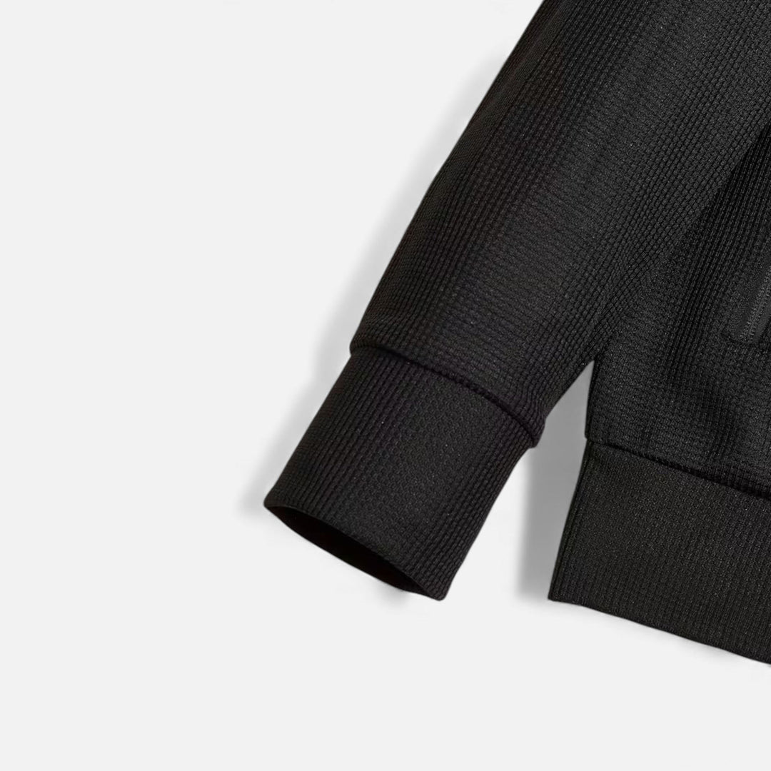 Zweiteiliges Waffel-Strick Herren Freizeitoutfit