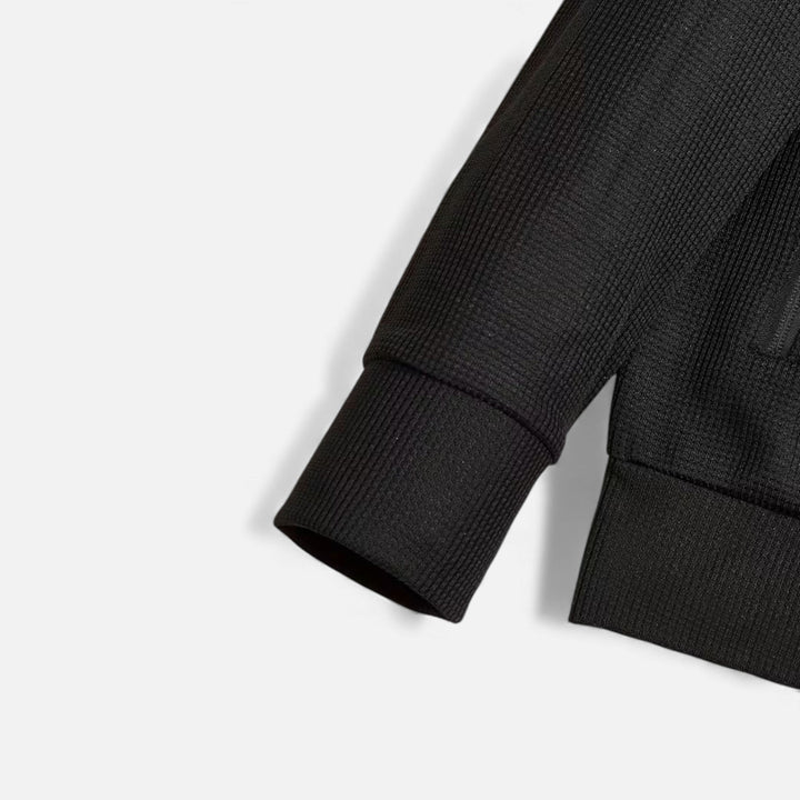 Zweiteiliges Waffel-Strick Herren Freizeitoutfit