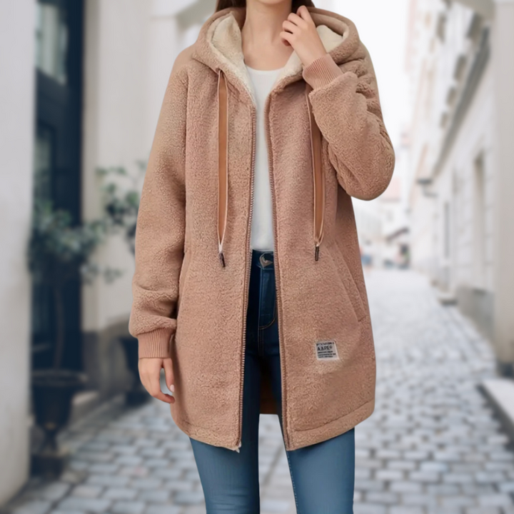 Warm Gefütterte Damen Winterjacke mit Fleece-Innenfutter
