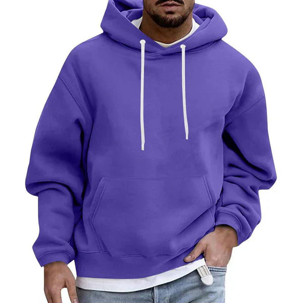 Komfortabler Herren Kapuzenpullover mit Tasche